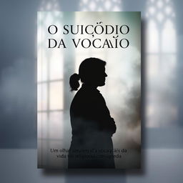 A book cover design featuring the title 'O SUICÍDIO DA VOCAÇÃO' prominently displayed in bold, elegant font at the top