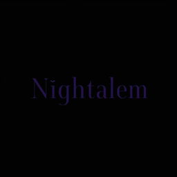 A minimalist and clean logo design for a gothic clothing brand named 'Nightalem', inspired by the mysterious atmosphere of Salem