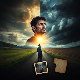An evocative scene representing a deep and dramatic story, encapsulating the essence of personal truth