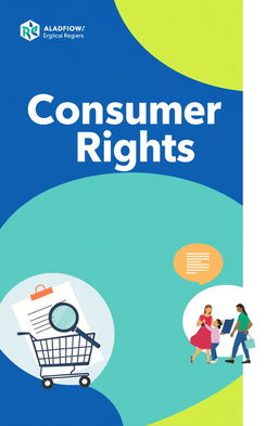 A visually striking cover page design for a report on consumer rights