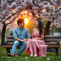 A heartwarming scene depicting a deep bond between two friends who have fallen in love