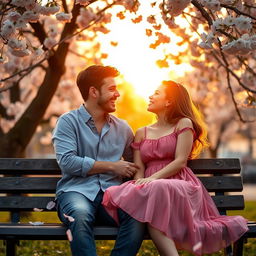 A heartwarming scene depicting a deep bond between two friends who have fallen in love
