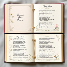 A beautifully designed collection of poems, featuring a serene cover with soft pastel colors, delicate floral illustrations, and elegant typography