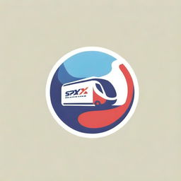 A visually striking logo for SPX EXPRESS, which conveys speed and efficiency. The logo should feature bold letters, modern design elements, and a color scheme that underscores the brand's reliability and professionalism.
