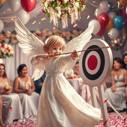 A captivating and whimsical scene set in a wedding celebration in Leninck, 2025
