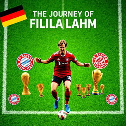 A vibrant image for a YouTube video about Filipe Lahm, the famous retired football player