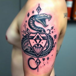 A unique tattoo design for Rafael Eduardo Goncalves, a 43-year-old from Brasília