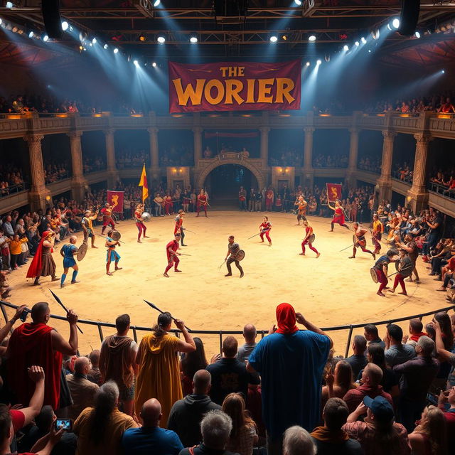 A dynamic, action-packed game show set in an ancient arena, named "The Worier