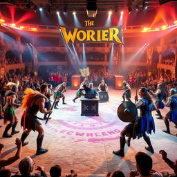A dynamic, action-packed game show set in an ancient arena, named "The Worier