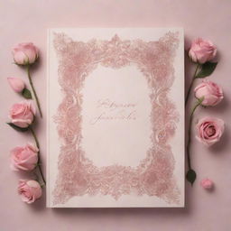 Create a romantic, dreamy book cover and background designs for a book of love poems. Incorporate elements of modern Baroque artistry, symbolic images such as floral motifs, hearts, or couples. Maintain a cohesive and dreamy aesthetic throughout.