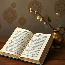 غلاف كتاب فني يظهر مرآة غامضة كعنصر رئيسي، بتفاصيل مزخرفة وطلاء قديم يتلألأ في الضوء