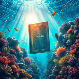 A beautiful underwater scene depicting a captivating book cover