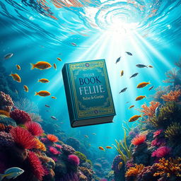 A beautiful underwater scene depicting a captivating book cover