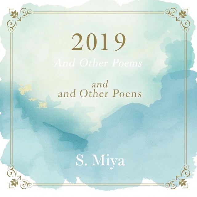 A classic poetry book cover design featuring the title '2019 and Other Poems' prominently at the top in elegant, serif font