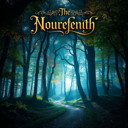 A visually striking book cover featuring a mystical forest illuminated by soft, magical light