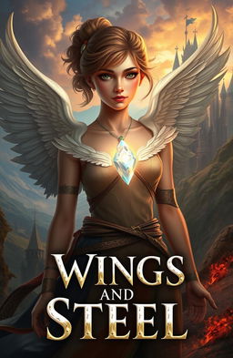 A captivating fantasy scene depicting a girl named Athena discovering her royal identity as a princess