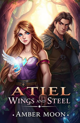 A fantasy illustration depicting a medieval scene featuring a strong and determined girl named Athena