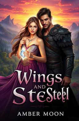 A captivating fantasy scene depicting Athena, a young girl with an angel wing tattoo on her chest, discovering her royal heritage as a princess in a medieval kingdom