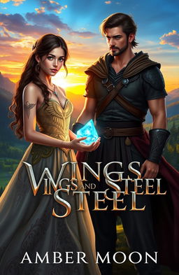 A captivating fantasy scene depicting Athena, a young girl with an angel wing tattoo on her chest, discovering her royal heritage as a princess in a medieval kingdom