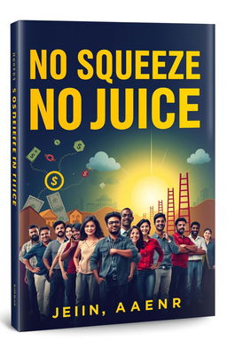 A striking book cover design for 'No Squeeze No Juice'
