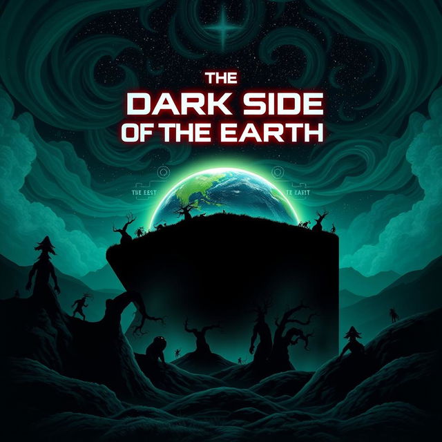 A striking and thought-provoking ebook cover for 'The Dark Side of the Earth'