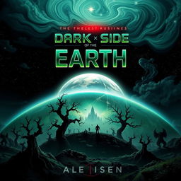 A striking and thought-provoking ebook cover for 'The Dark Side of the Earth'