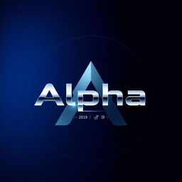 A sleek and modern cover page design for a team called 'Alpha'