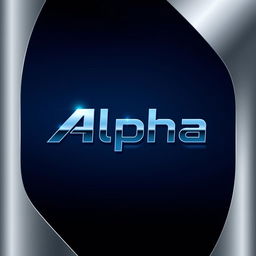 A sleek and modern cover page design for a team called 'Alpha'