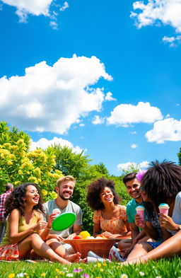 An extraordinary scene showcasing the essence of awesomeness, featuring a vibrant and colorful visual representation of positivity and joy