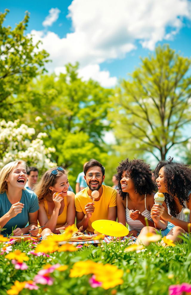 An extraordinary scene showcasing the essence of awesomeness, featuring a vibrant and colorful visual representation of positivity and joy