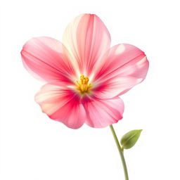A beautiful, uplifting flower illustration featuring a single vibrant blossom that embodies feelings of beauty, healing, and hope
