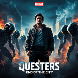 An epic Marvel movie poster for 'Questers: End of the City'