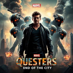 An epic Marvel movie poster for 'Questers: End of the City'