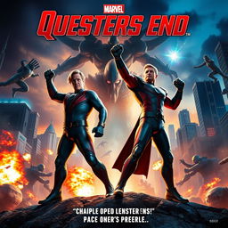 An epic Marvel movie poster featuring the dynamic duo Mr