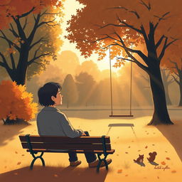 A heartfelt illustration titled 'Ma Fille Me Manque', capturing the deep sense of longing and nostalgia for a daughter