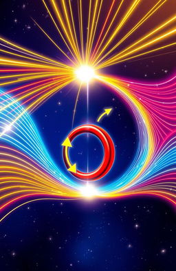 A visually striking illustration of electric and magnetic fields in action