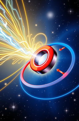 A visually striking illustration of electric and magnetic fields in action