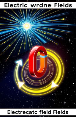 A visually striking illustration of electric and magnetic fields in action