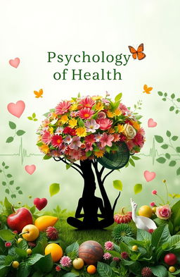 An artistic representation of the psychology of health, featuring a serene and inviting atmosphere