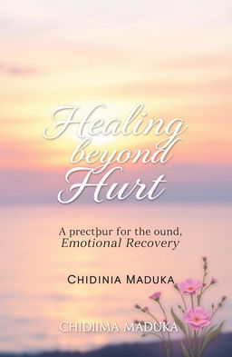 An eBook cover design for 'Healing beyond Hurt: A Guide to Emotional Recovery' by Chidinma Maduka