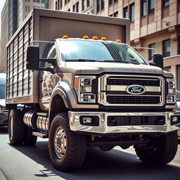 A robust Ford Cargo truck showcasing its large, powerful frame designed for heavy-duty transport