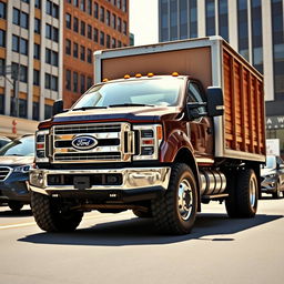 A robust Ford Cargo truck showcasing its large, powerful frame designed for heavy-duty transport