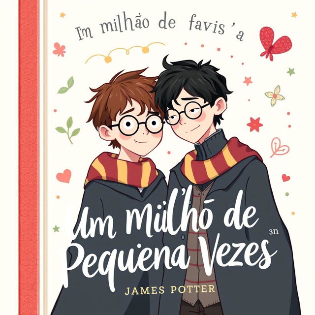 A visually engaging book cover illustration featuring James Potter and Regulus Black, depicting their friendship during their time as Marauders