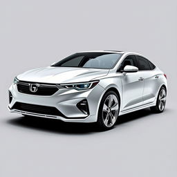 A modern sedan car design focusing on aesthetics, innovation, and functionality