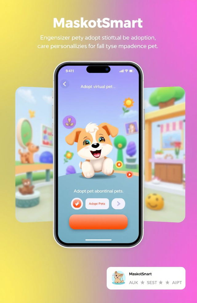 An innovative concept for a pet adoption app named MaskotSmart