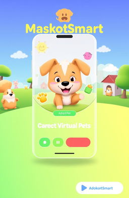 An innovative concept for a pet adoption app named MaskotSmart