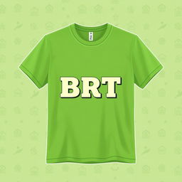 A stylish and trendy t-shirt featuring a small, bold text design that reads 'BRT Farm' in an eye-catching font