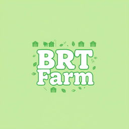 A stylish and trendy t-shirt featuring a small, bold text design that reads 'BRT Farm' in an eye-catching font