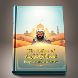 A beautifully illustrated book cover showcasing the life and teachings of Prophet Muhammad SAW