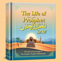 A beautifully illustrated book cover showcasing the life and teachings of Prophet Muhammad SAW